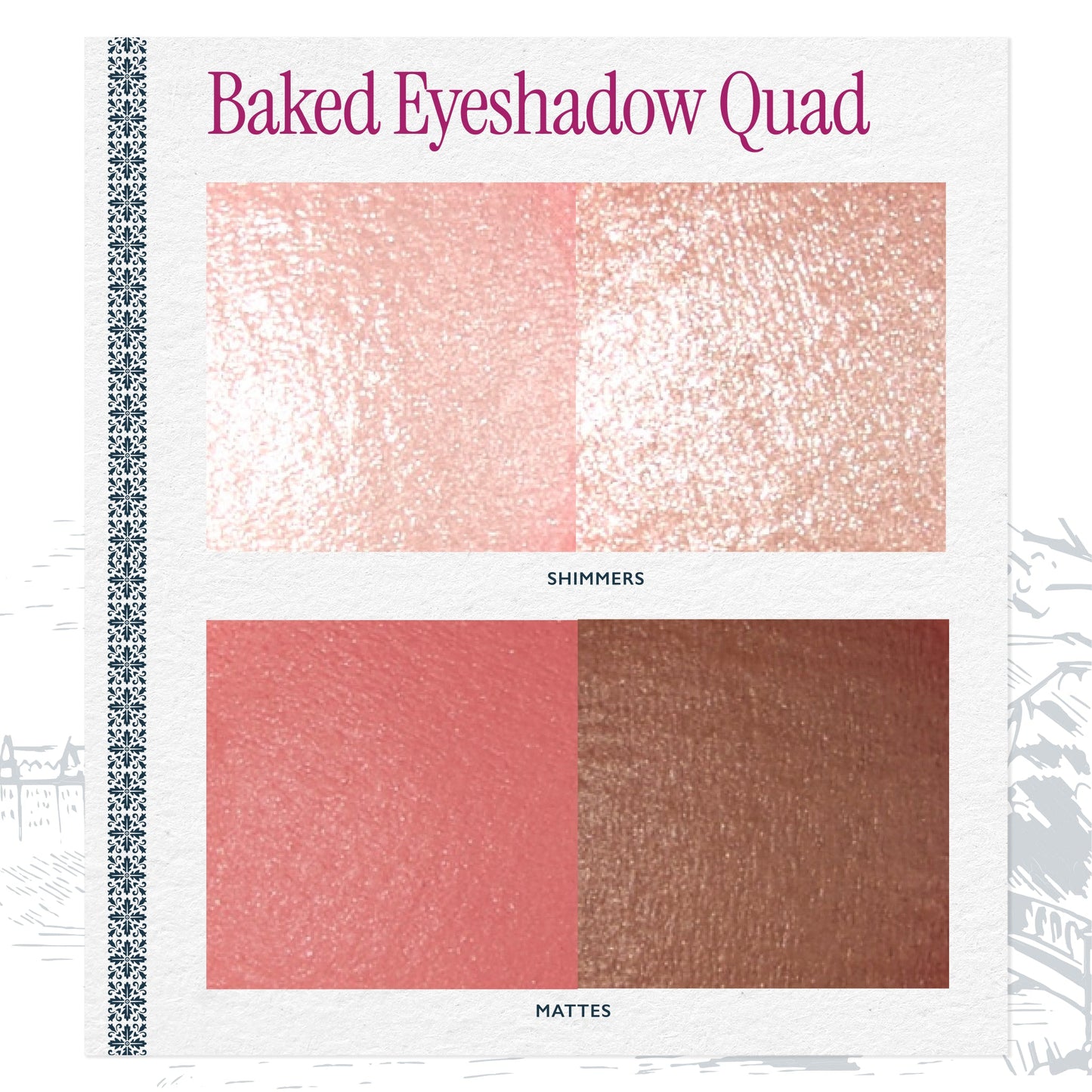 Limited Edition Baked Eyeshadow Quad- Pink Buttercream