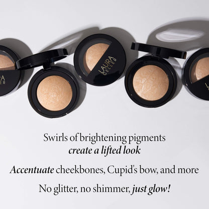 Baked Marbleized Highlighter | Prosecco