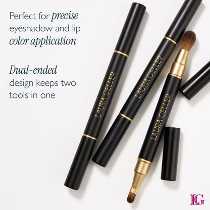Dual-Ended Retractable Lip + Eyeshadow Brush