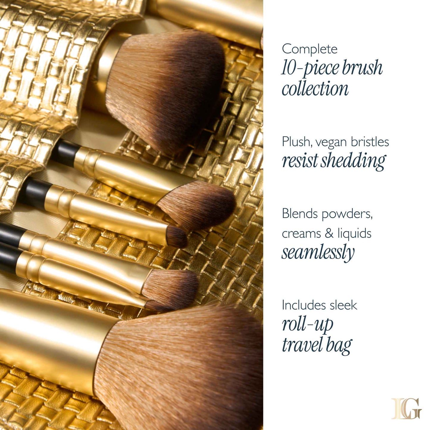 Brush Vault Limited Edition Makeup Brush Collection (10 PC)