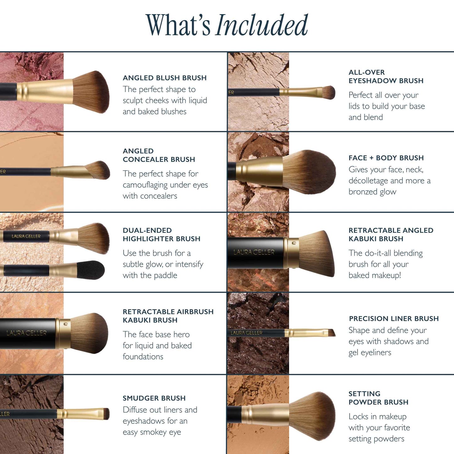 Brush Vault Limited Edition Makeup Brush Collection (10 PC)