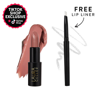 Laura Geller Modern Classic Cream Lipstick (FREE Invisible Color‑Locking Liner)