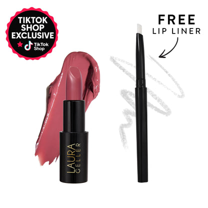 Laura Geller Modern Classic Cream Lipstick (FREE Invisible Color‑Locking Liner)