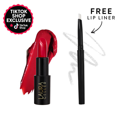 Laura Geller Modern Classic Cream Lipstick (FREE Invisible Color‑Locking Liner)