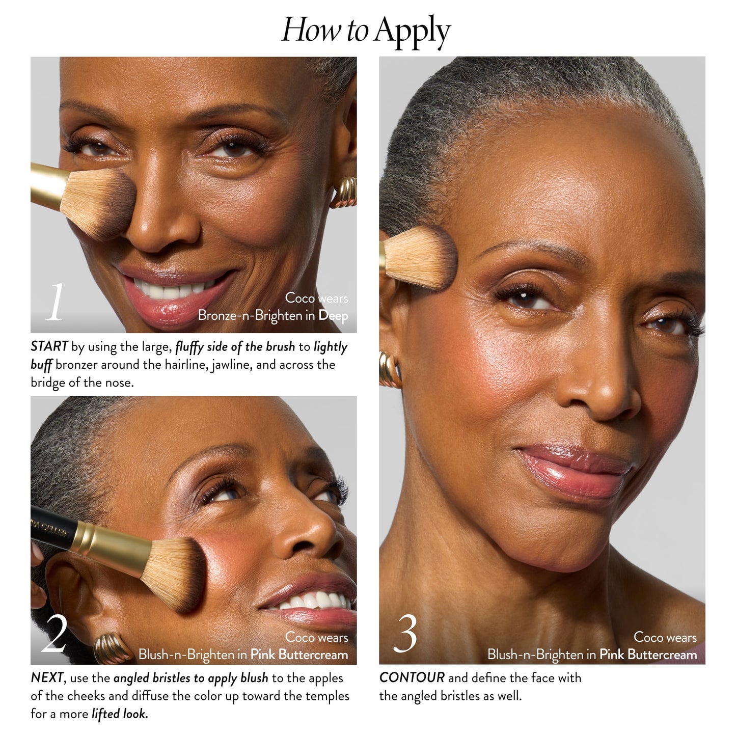 Dual-Ended Blush + Bronzer Brush