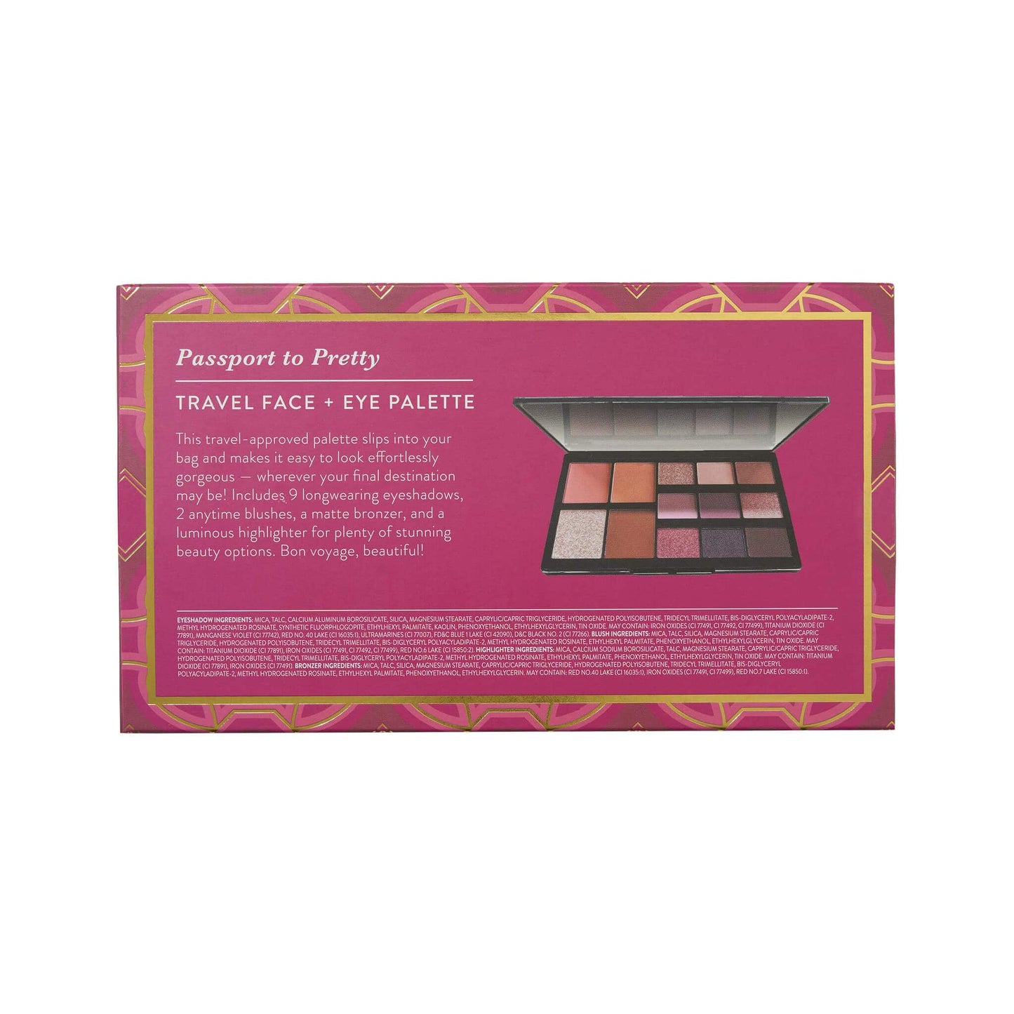 Passport to Pretty Travel Face + Eye Palette, The Getaway Collection